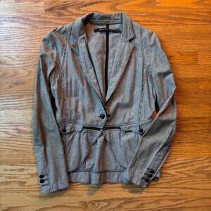 Women’s Nice Collective pinstripe cotton jacket